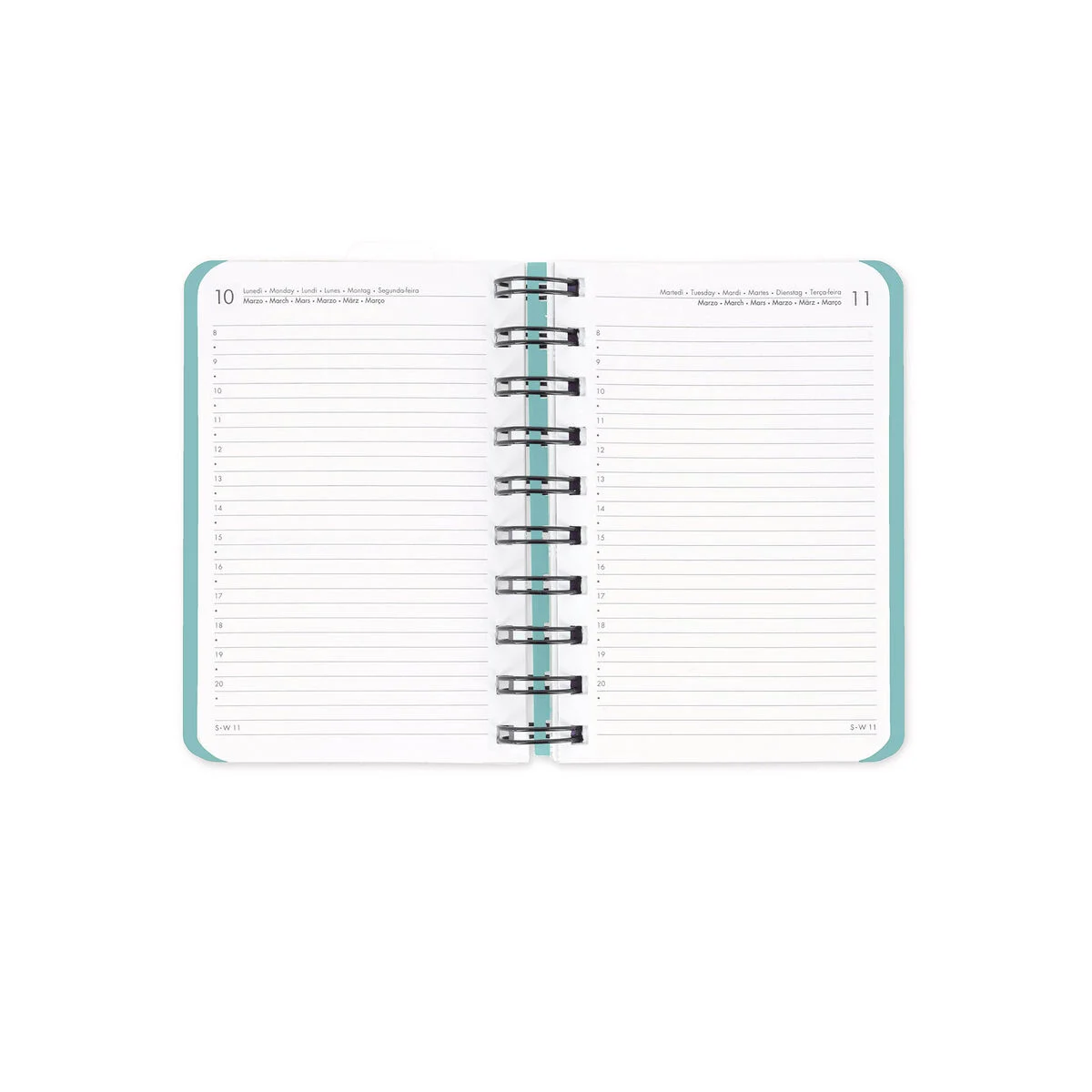12-Month Small Daily Spiral-Bound Diary - 2026