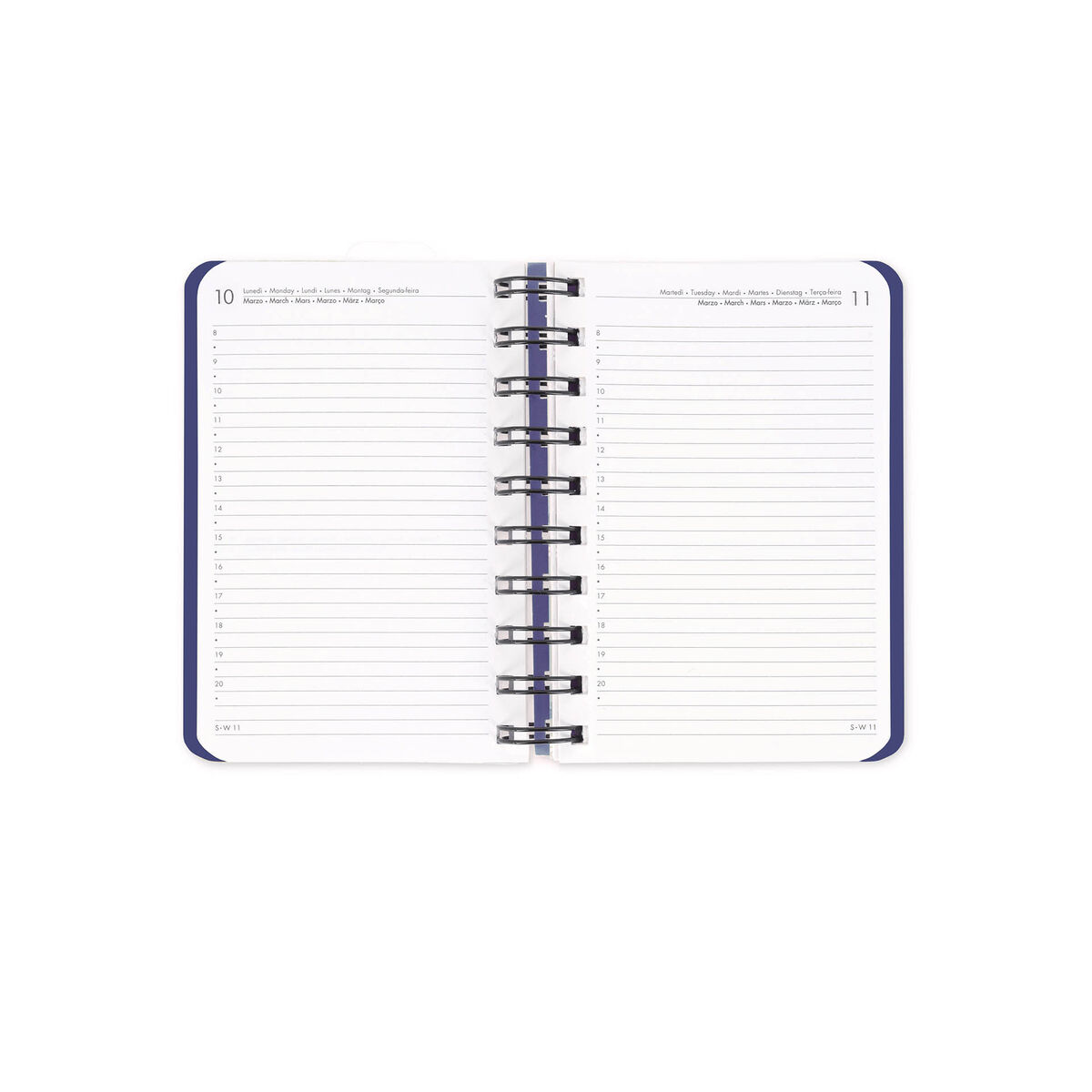 12-Month Small Daily Spiral-Bound Diary - 2026