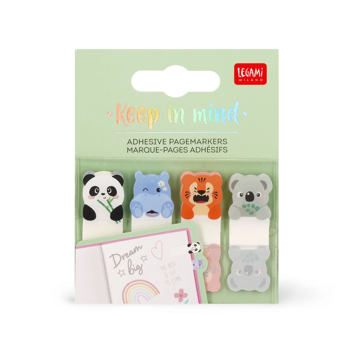 Cute Animals Adhesive Pagemarkers - Keep in Mind