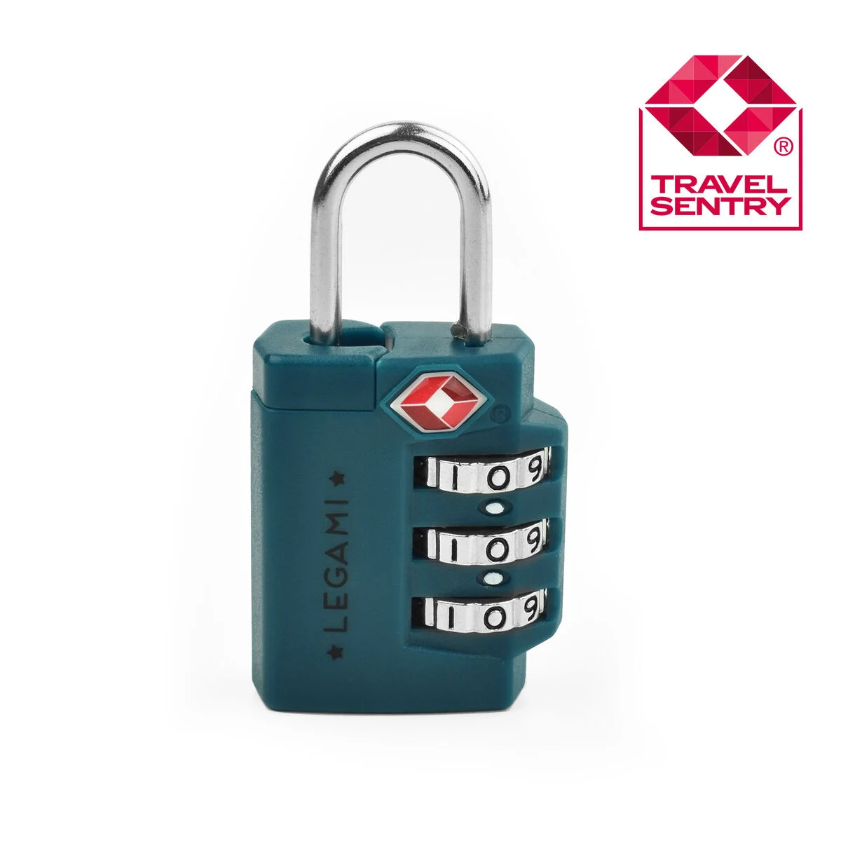 Luggage Padlock - Petrol Blue