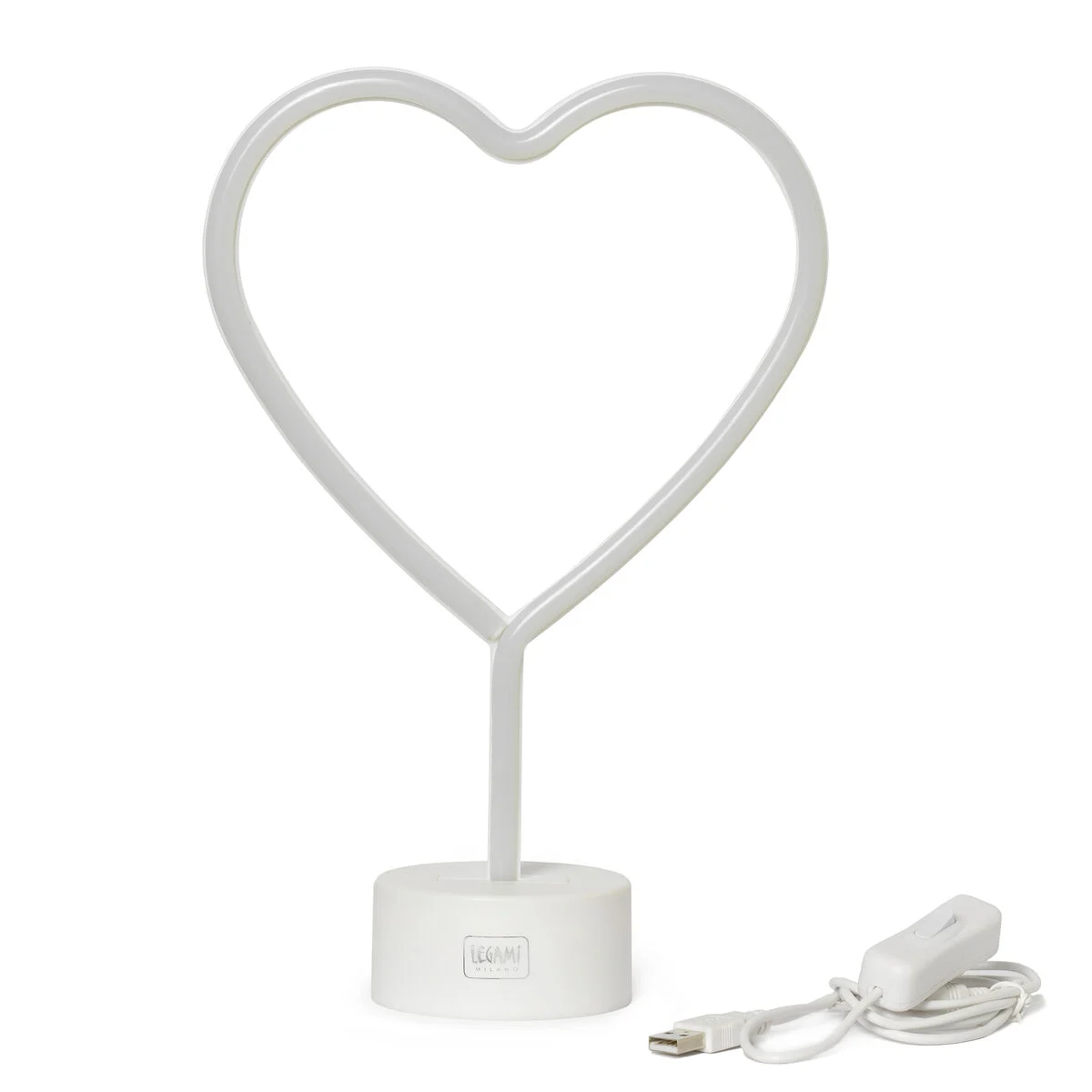 Neon-Effect LED Lamp - Heart - It's a Sign