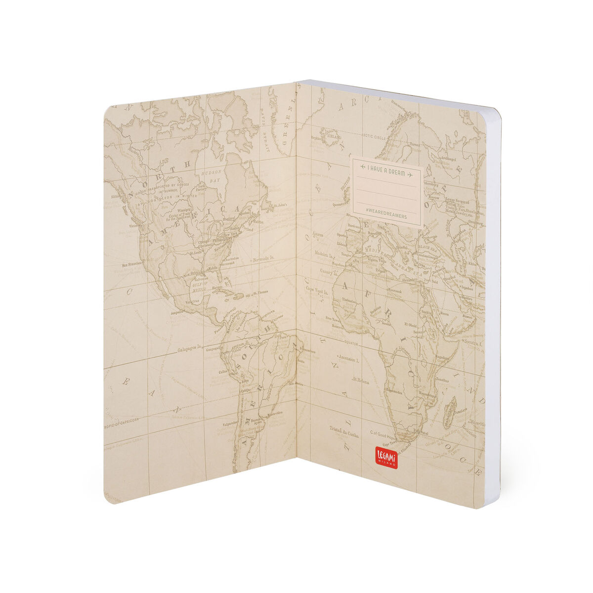 Lined Photo Notebook with Illustrated Hard Cover - Travel