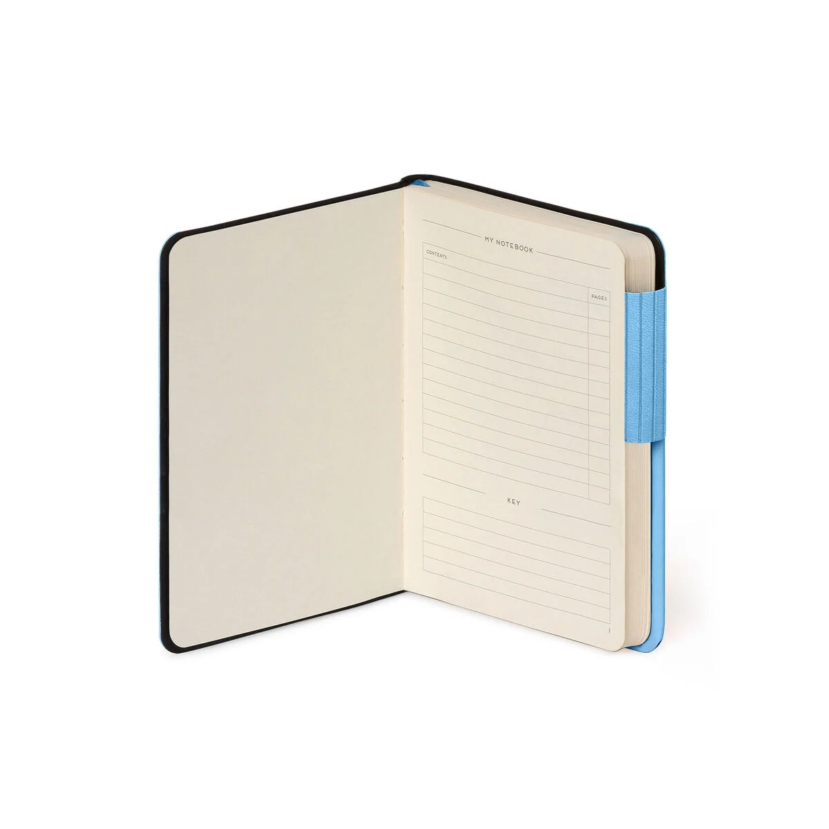 Notebook with Blank Pages and Monochrome Soft Cover - Retro Blue - My Notebook