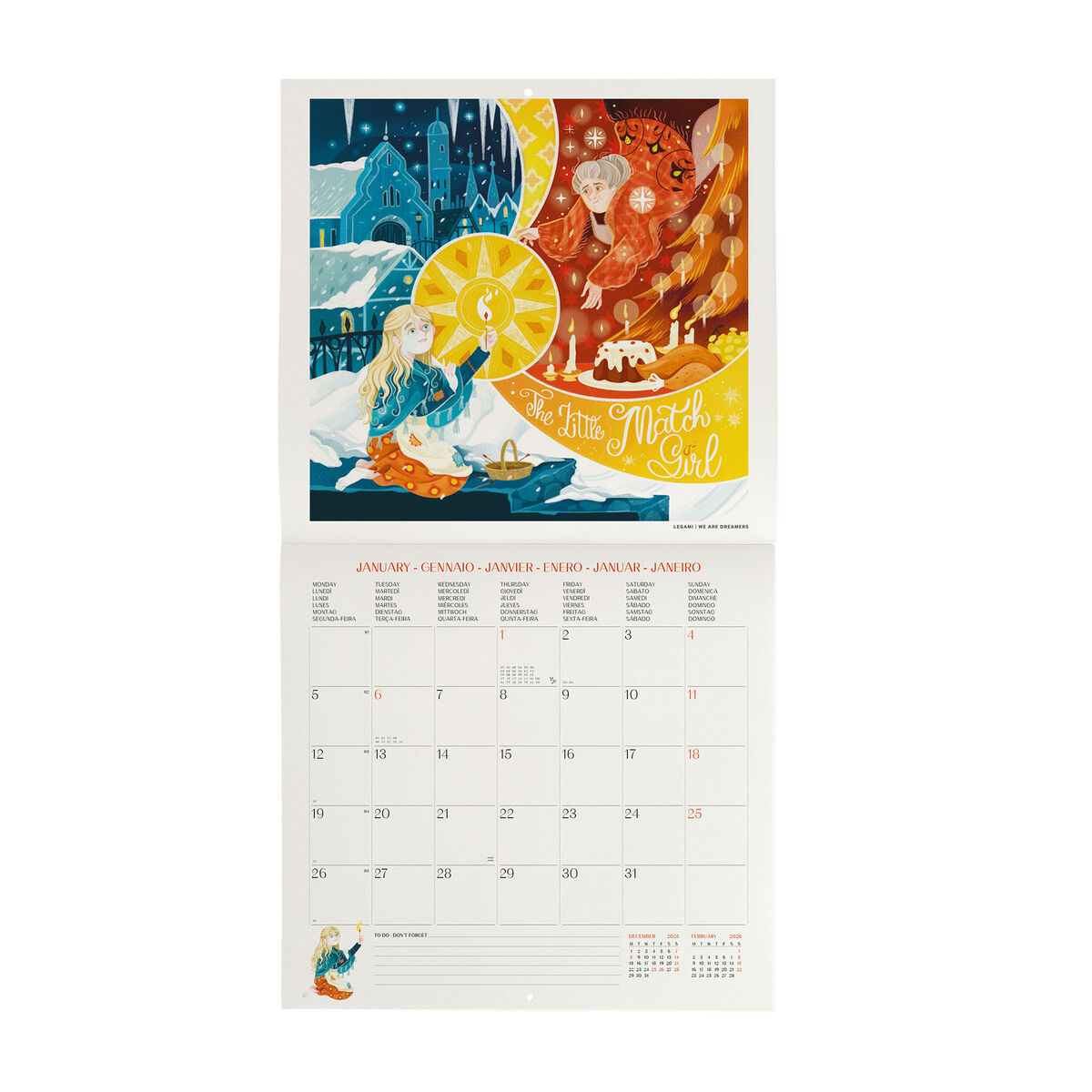 2026 Wall Calendar - 30 x 29 cm