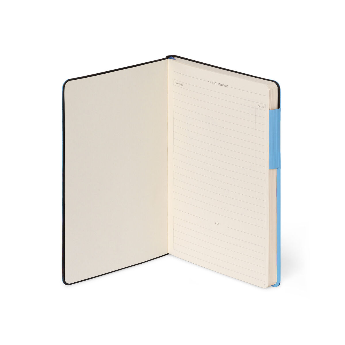 Notebook with Blank Pages and Monochrome Soft Cover - Retro Blue - My Notebook
