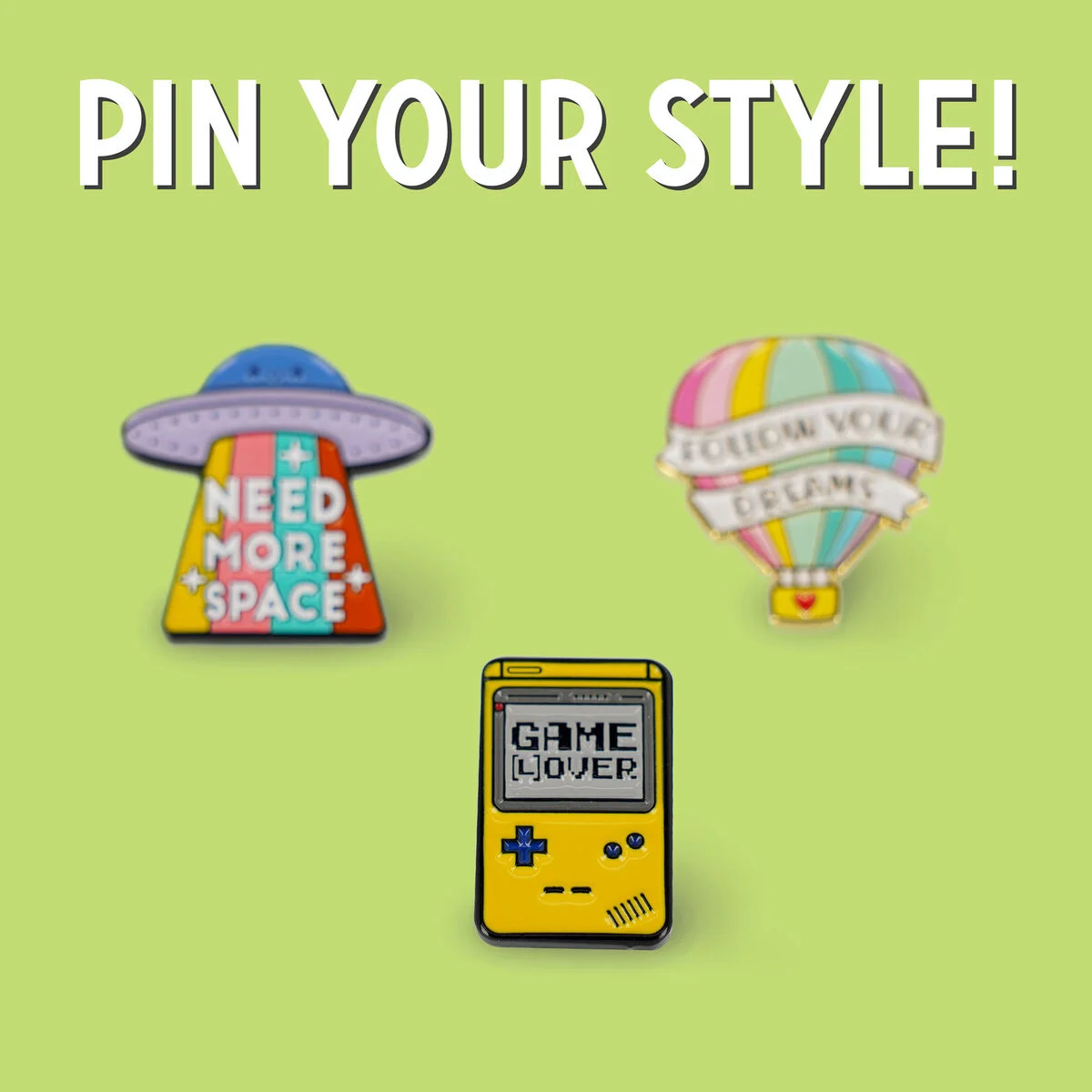 Game Lover Enamel Metal Pin - Pin Your Style!
