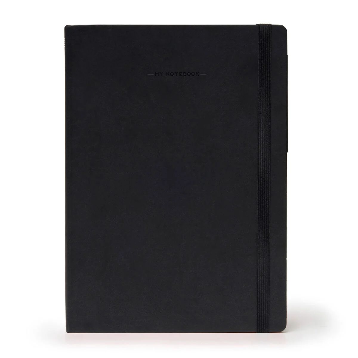 Lined Notebook with Monochrome Soft Cover - Black - My Notebook