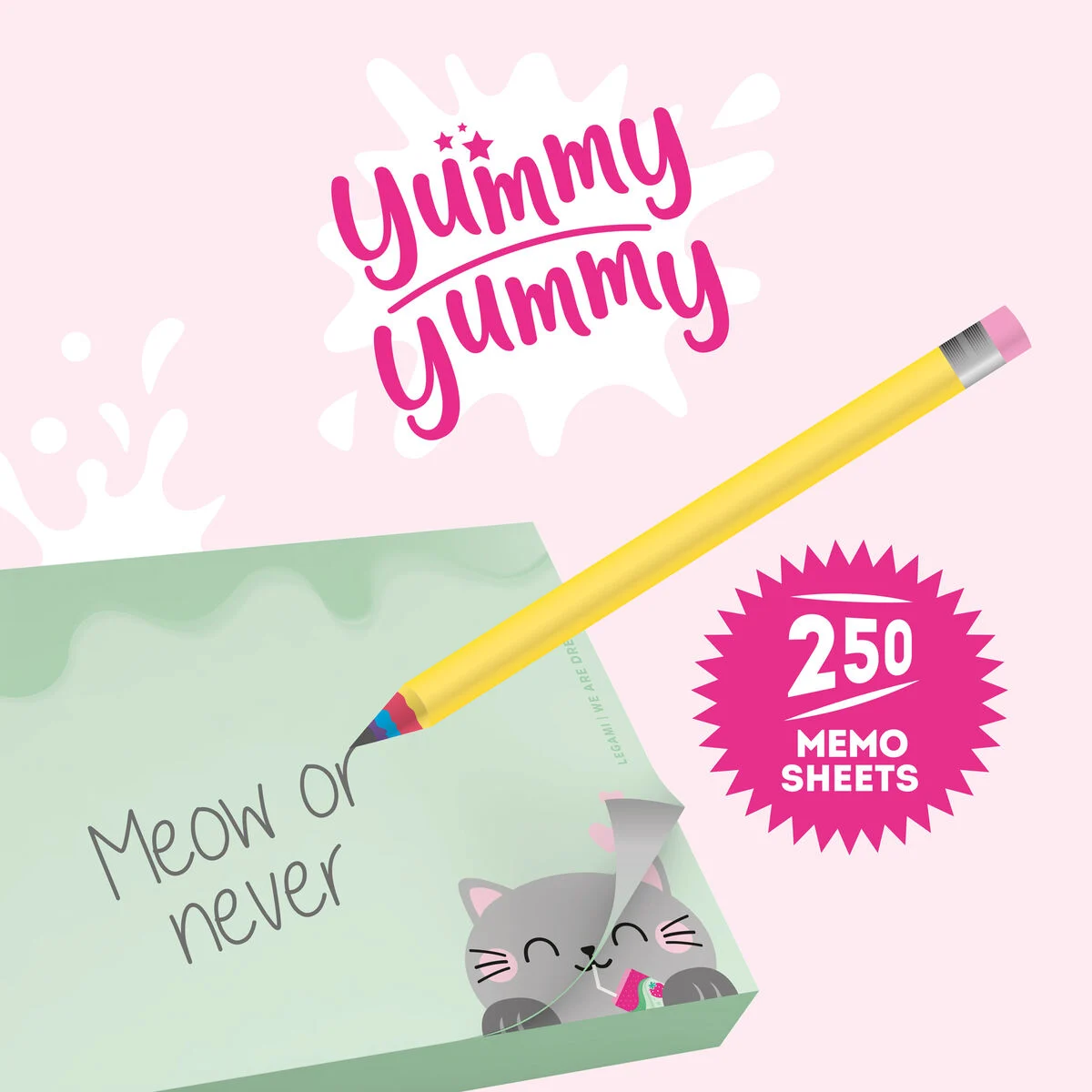 Kitty Memo Pad - Yummy Yummy Memo Pad