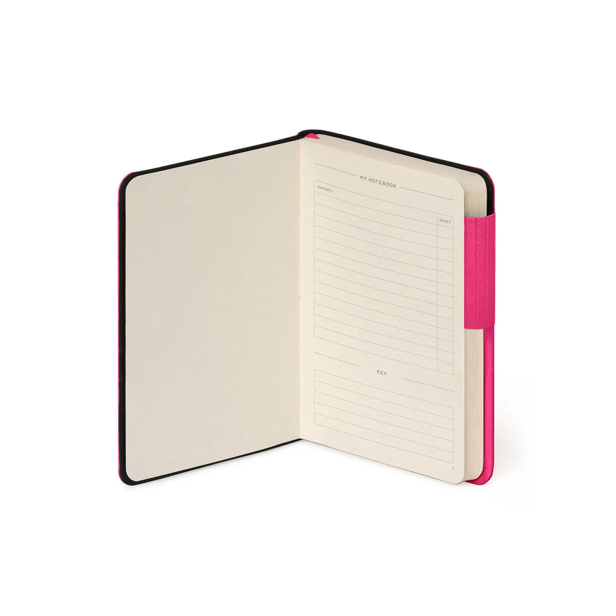 Notebook with Blank Pages and Monochrome Soft Cover - Raspberry - My Notebook