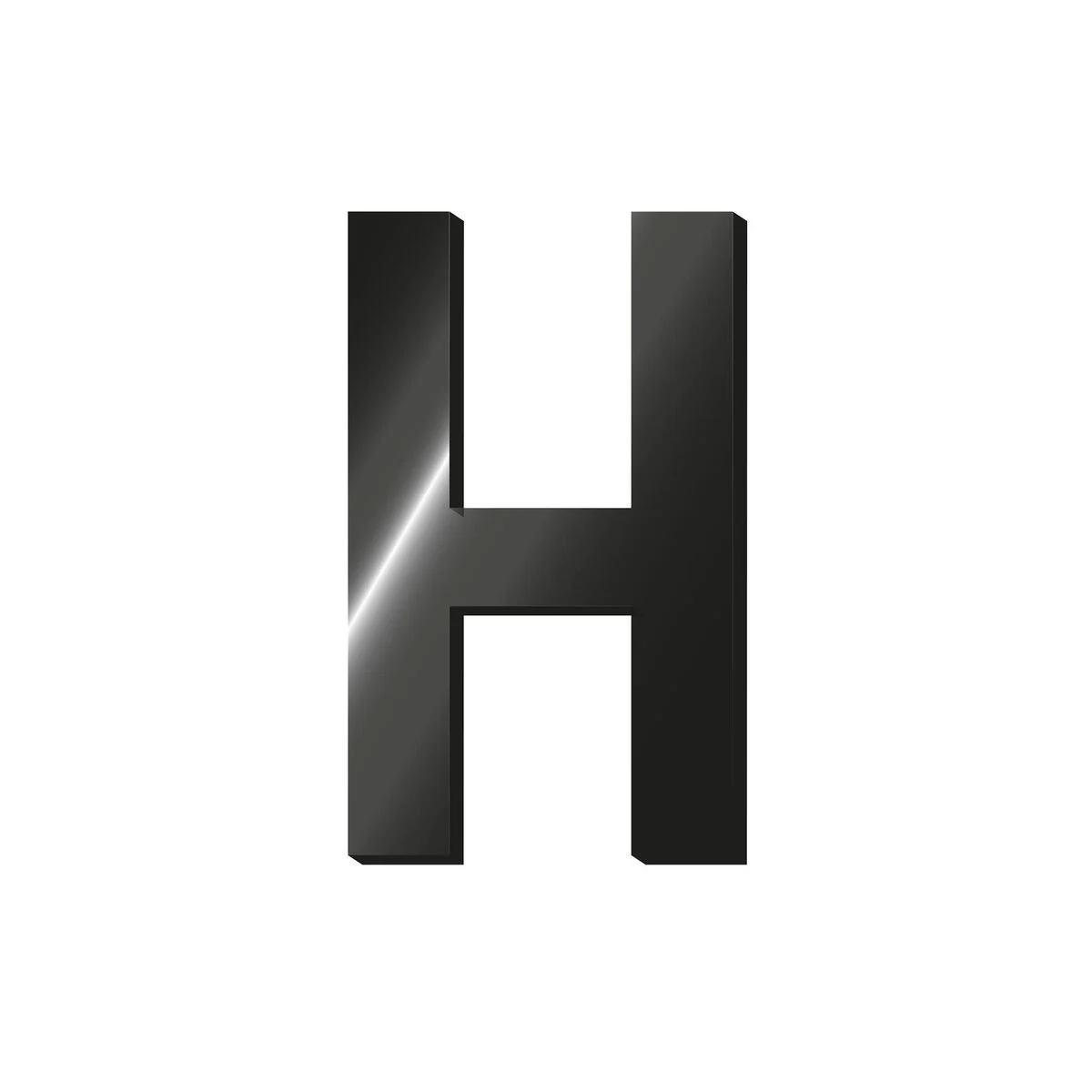 Decorative Adhesive Metal Letter - H - My Initial