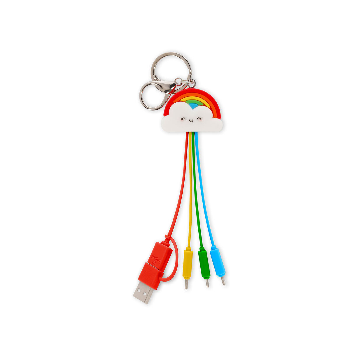 Rainbow 6-in-1 Keychain Charging Cable - Link Up