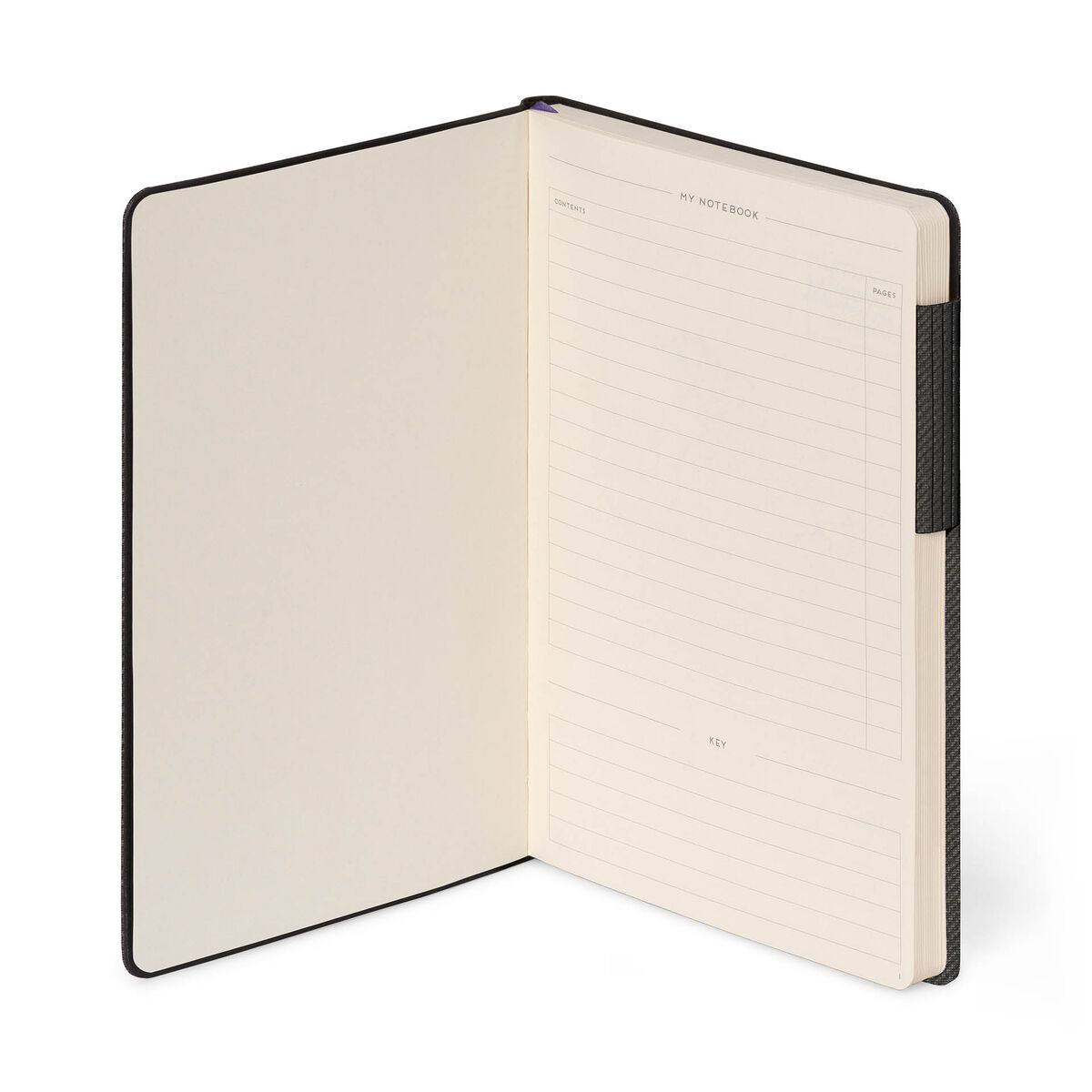 Lined Notebook with Monochrome Soft Cover - Deep Graphite - My Notebook