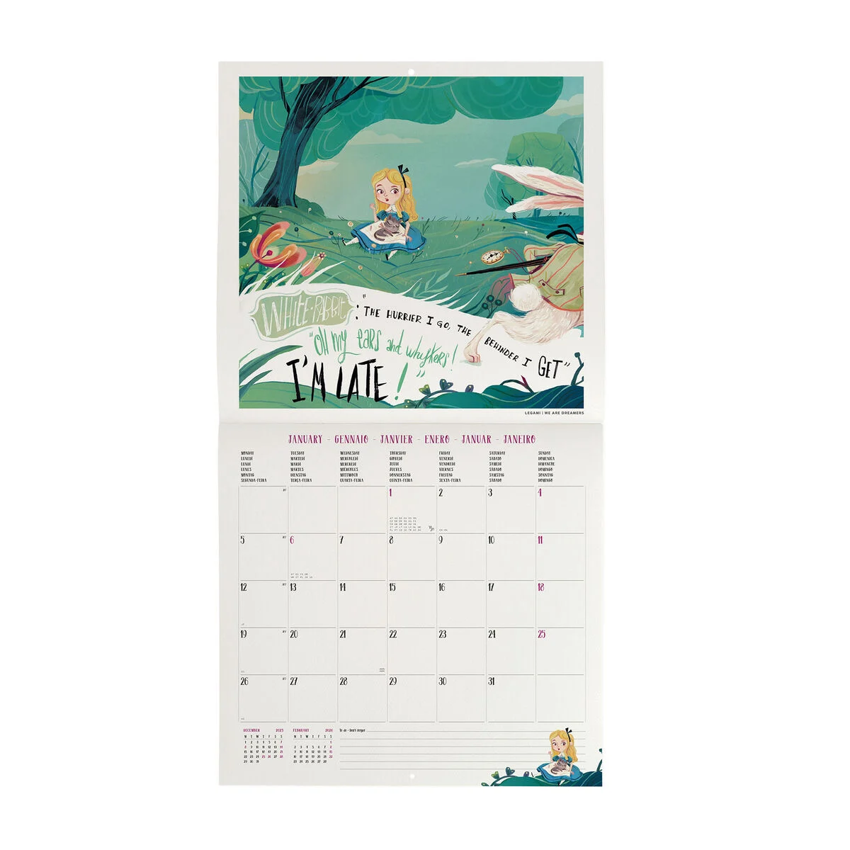 2026 Wall Calendar - 30 x 29 cm