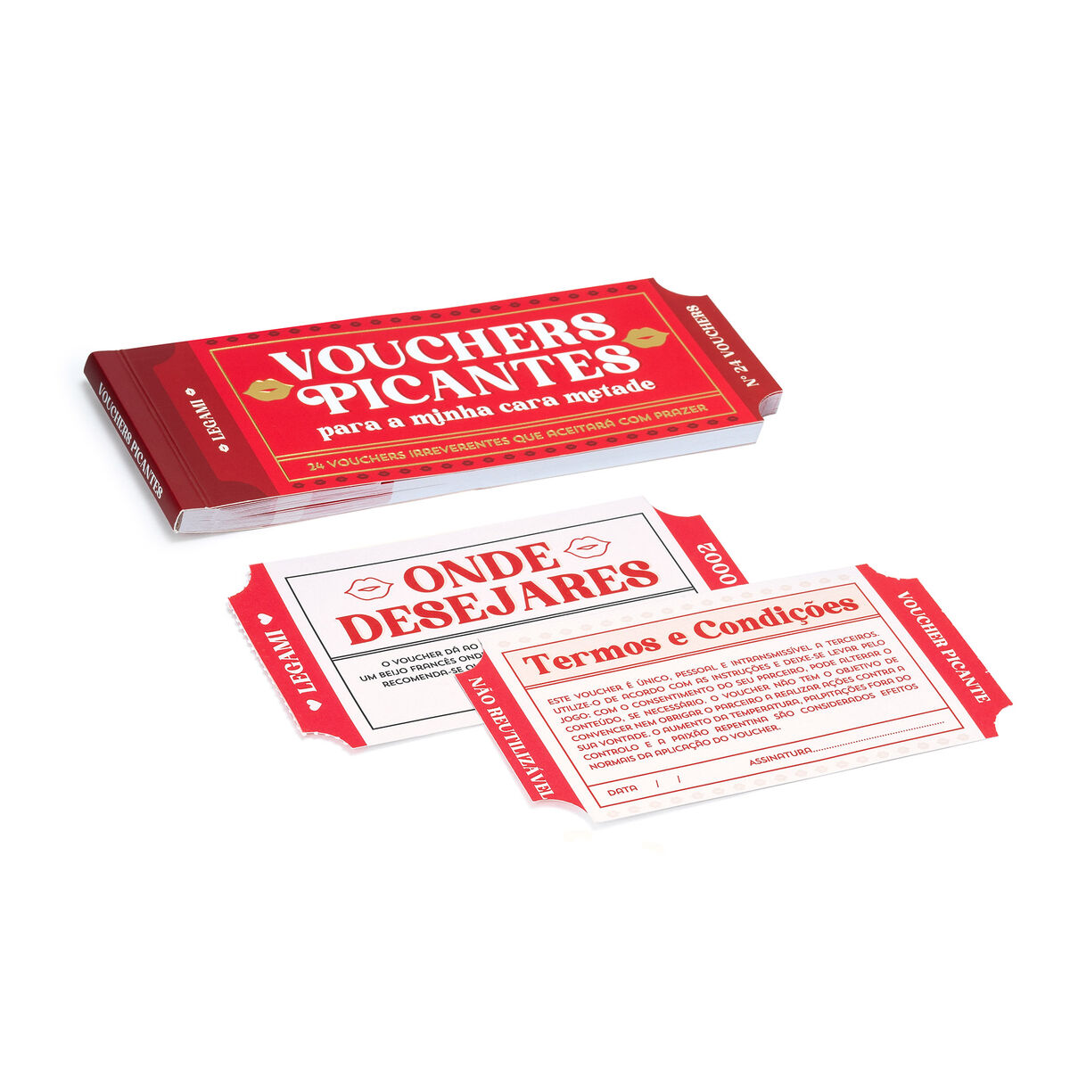 Book of 24 Sexy Vouchers - Portuguese - Gift Vouchers