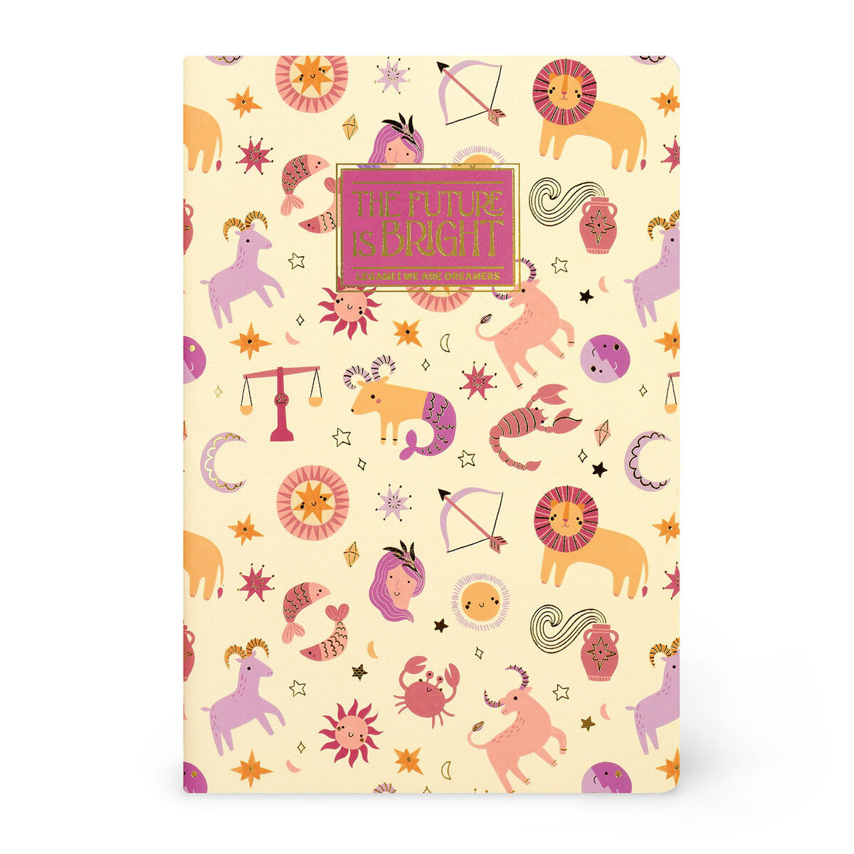 A5 Blank Notebook with Illustrated Hard Cover - Zodiac