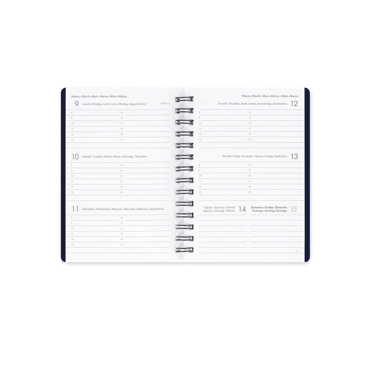 12-Month Small Weekly Spiral-Bound Diary - 2026