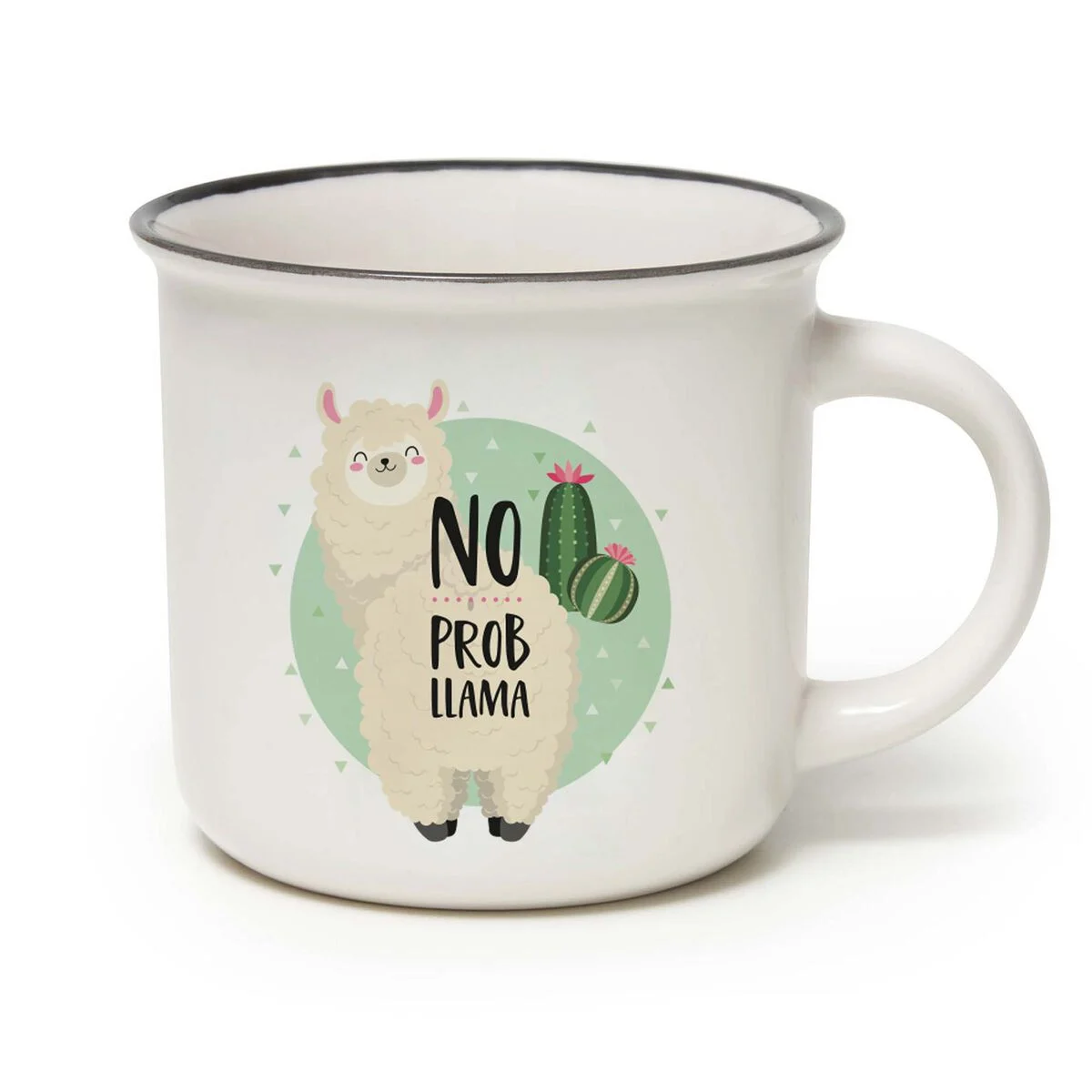 Porcelain Mug - Llama - Cup-Puccino