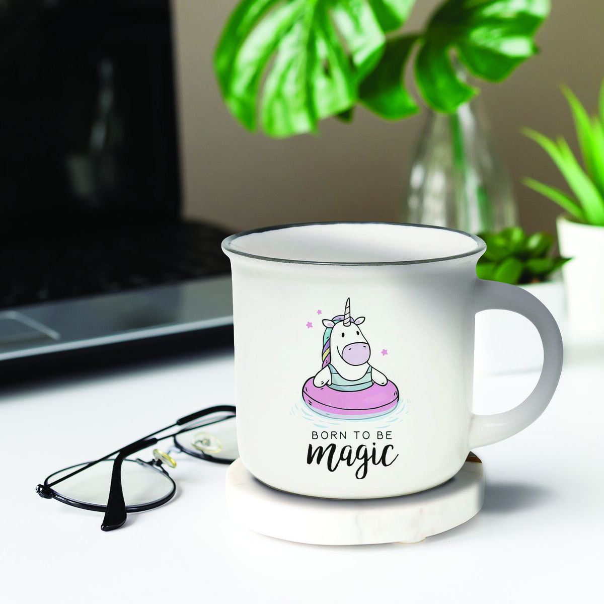 Porcelain Mug - Unicorn - Cup-Puccino