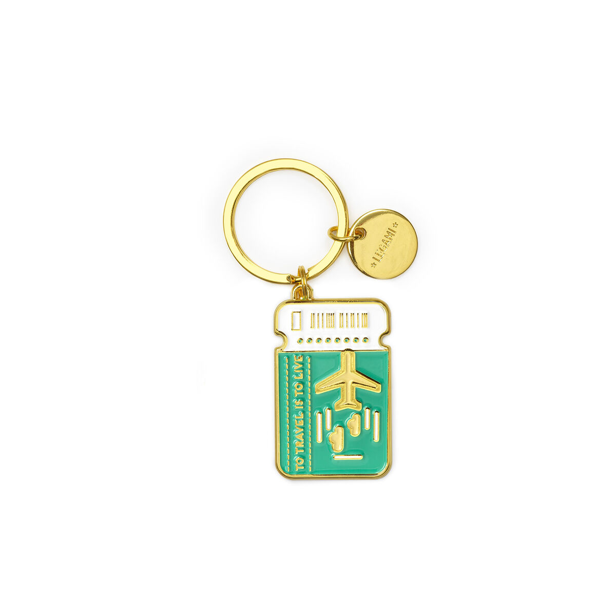 Enamel Key Chain - Travel - What a Key Ring!