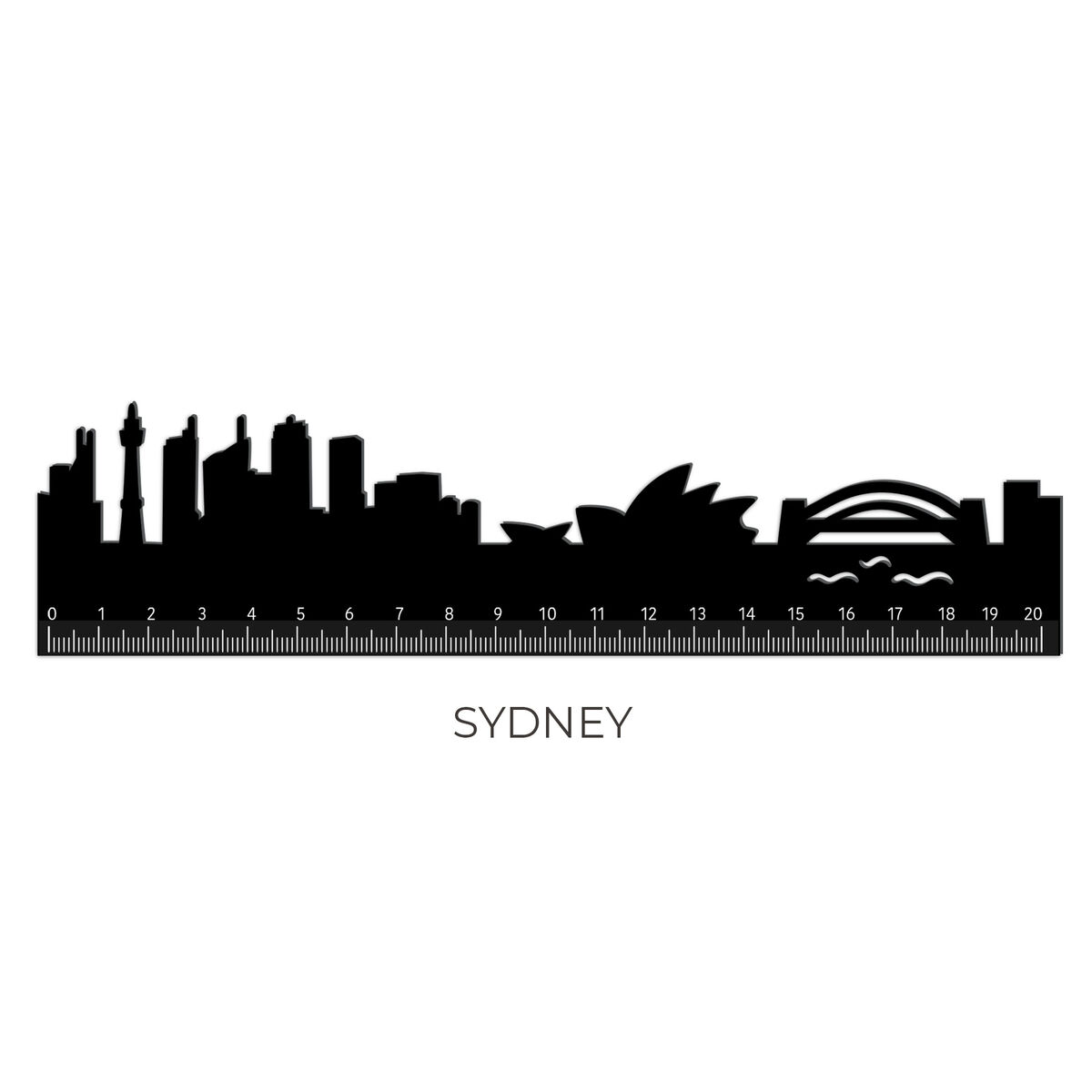 Ruler with the Sydney Skyline - Follow The Skyline