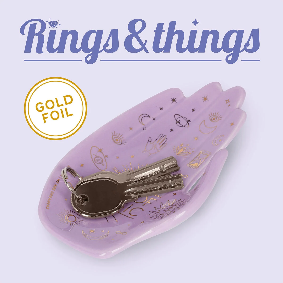 Hand-Decorated Ceramic Trinket Dish - Magic - Rings & Things