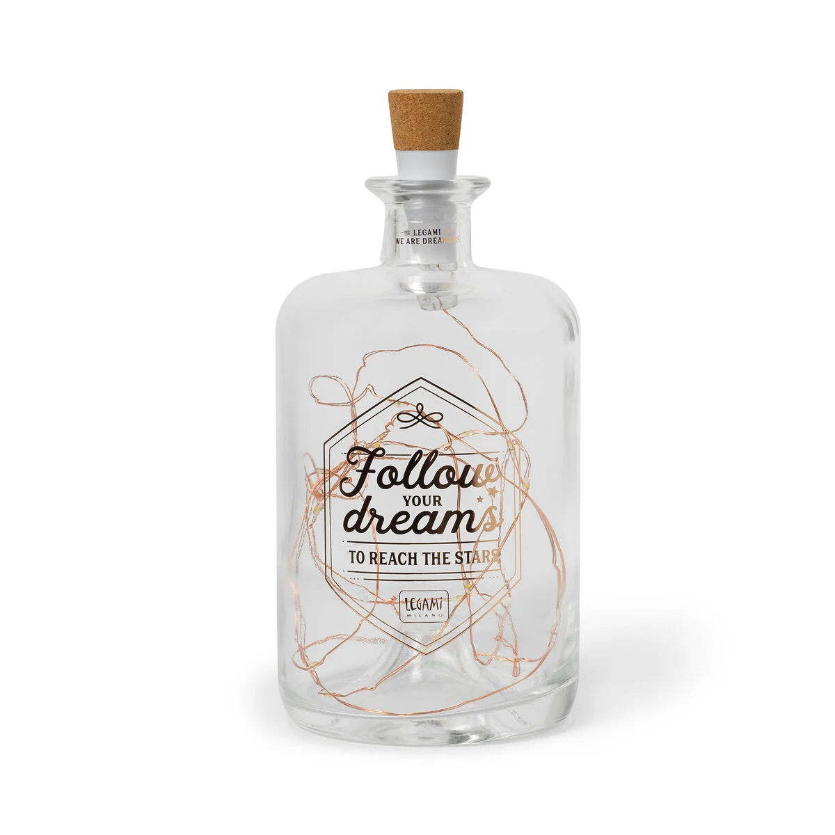 Glass Bottle with Led Lights