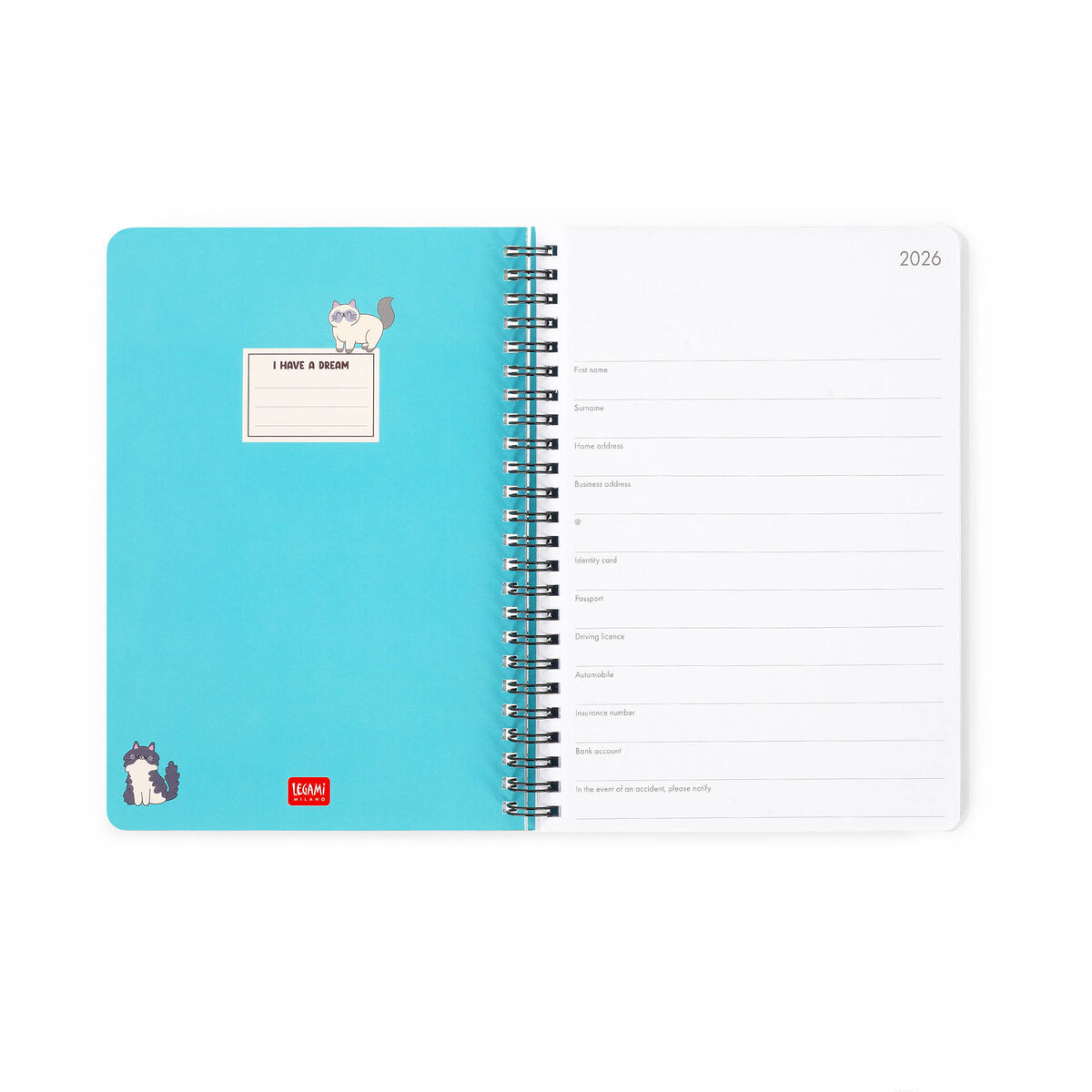 12-Month Large Weekly Spiral-Bound Diary - 2026