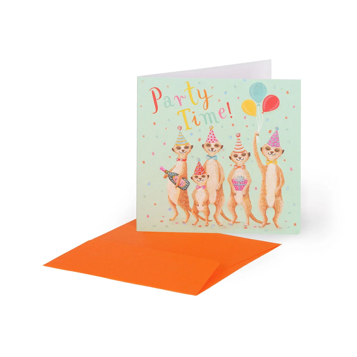 Birthday Card - Small - Small Greeting Card - Party Time