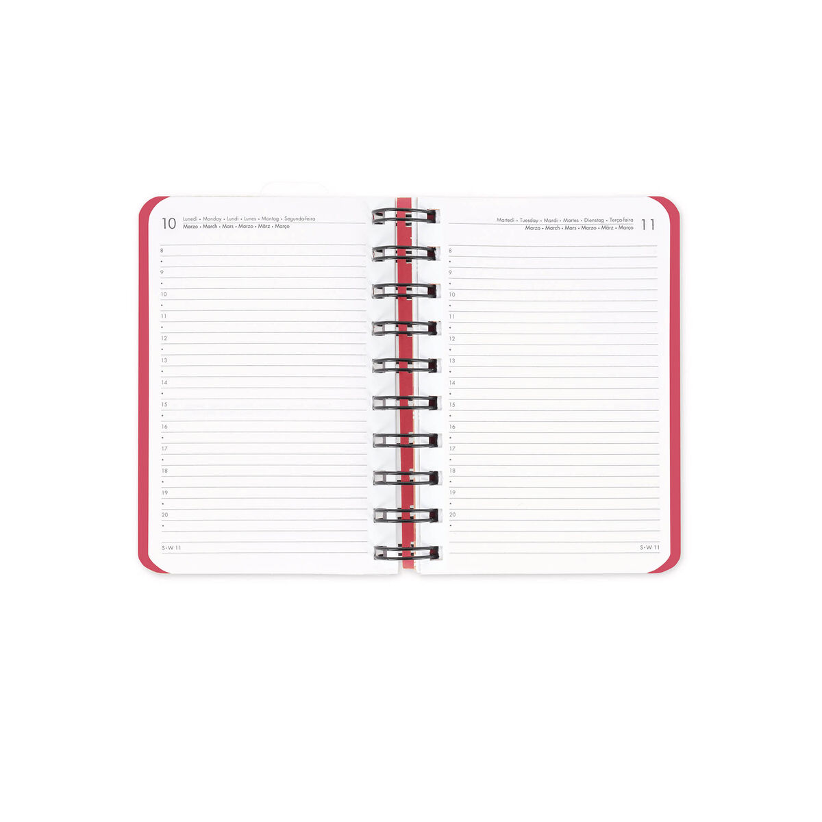 12-Month Small Daily Spiral-Bound Diary - 2026