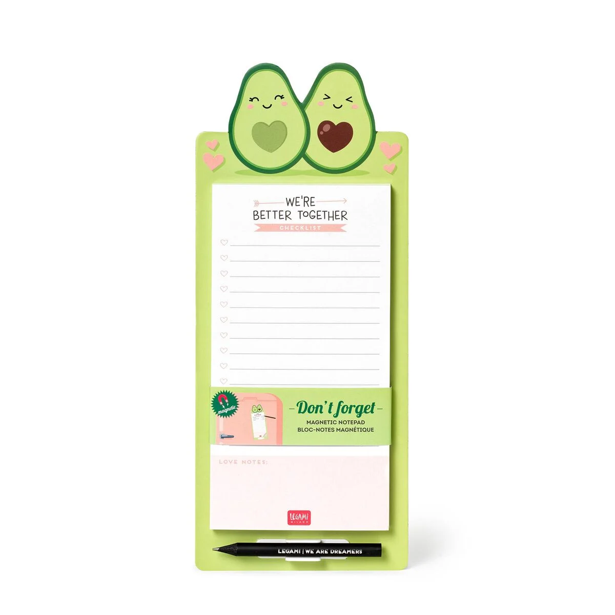 Avocado Magnetic Memo Cube - Don't Forget