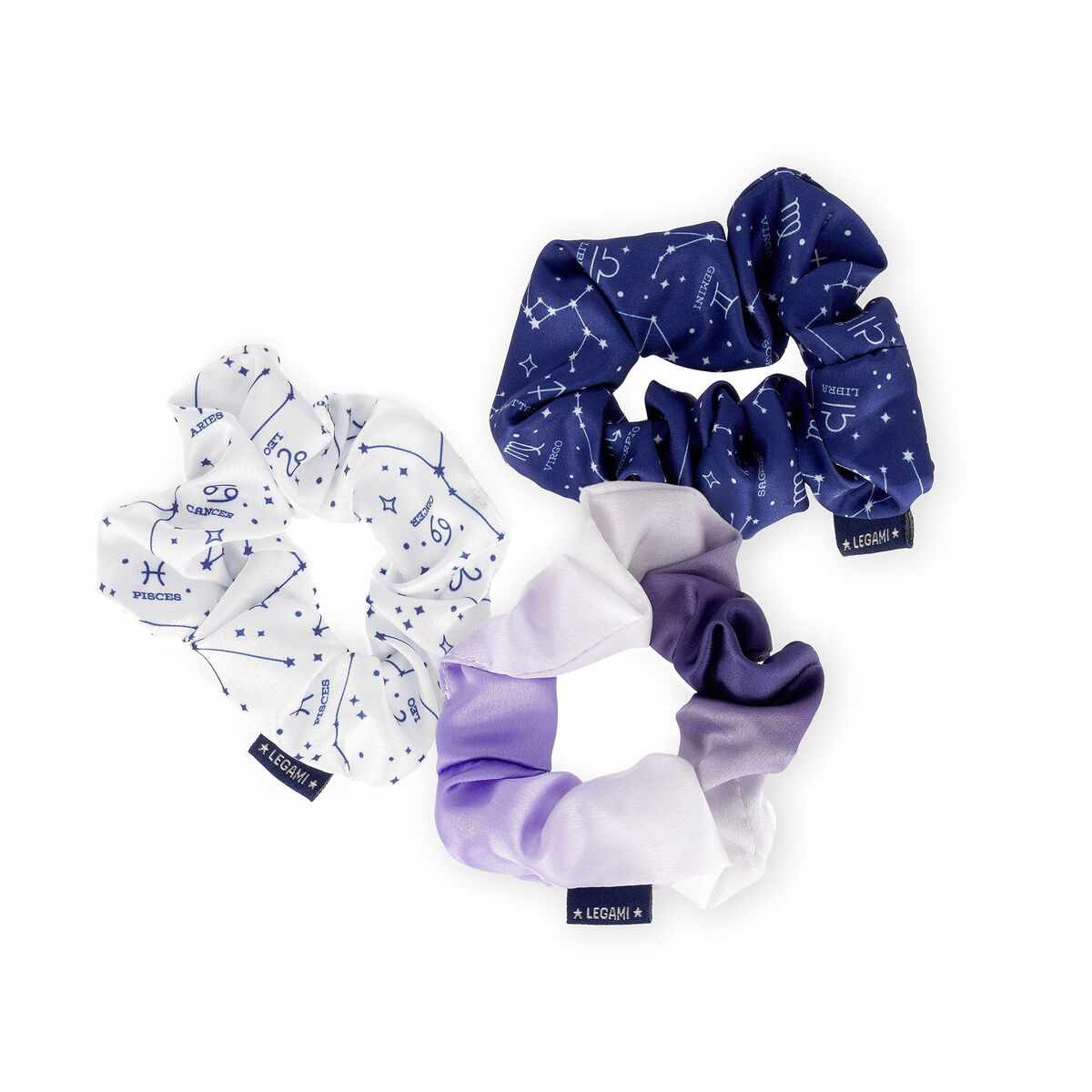 Set of 3 Stars Hair Scrunchies - Hair We Are!