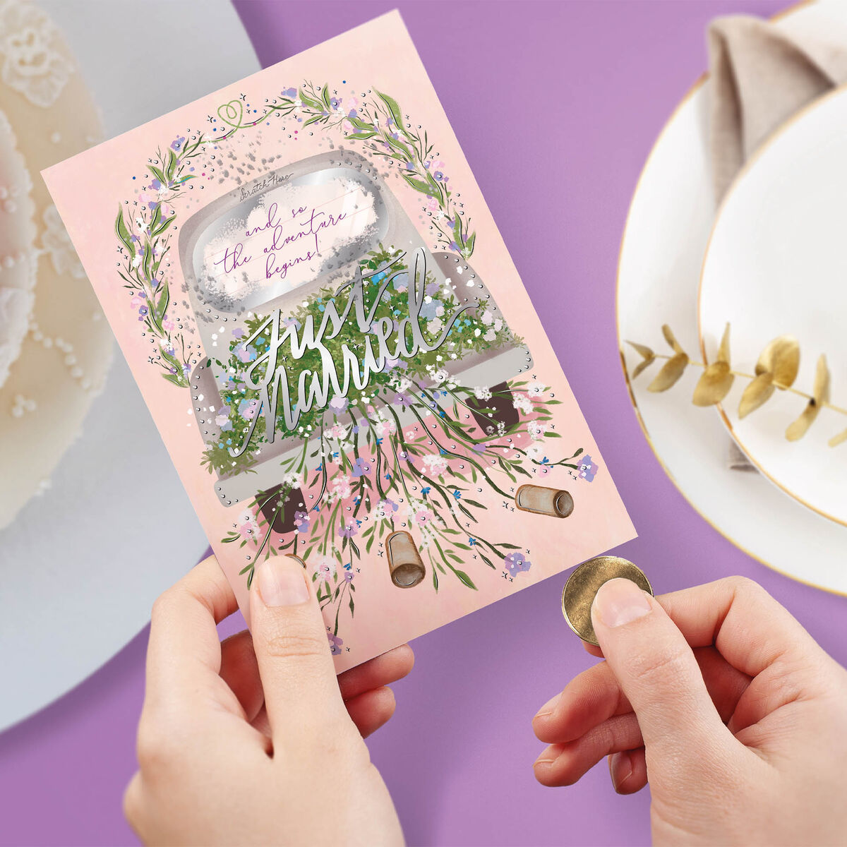 Scratch to Reveal Greeting Card - Wedding & Anniversary