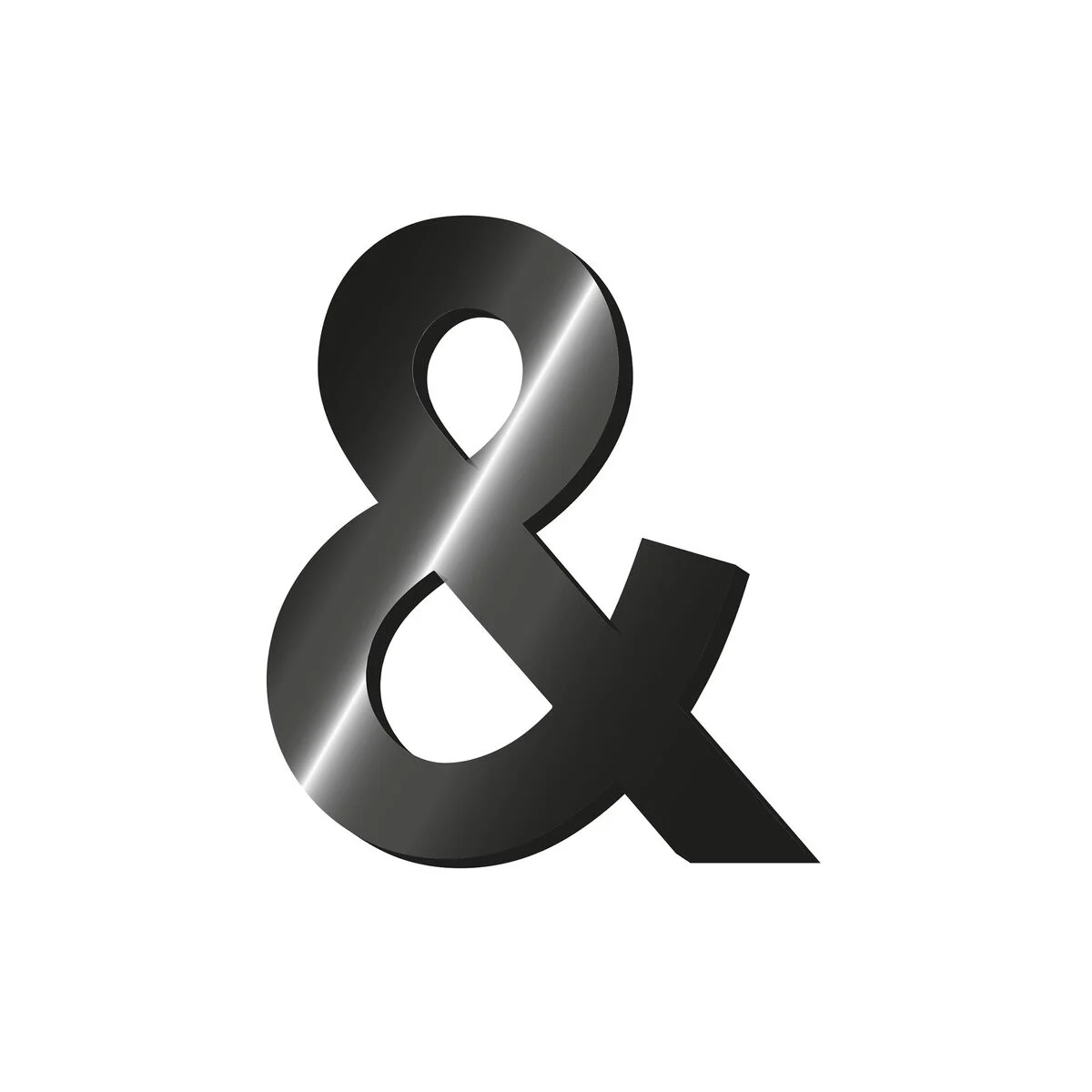 Decorative Adhesive Metal Letter - & - My Initial