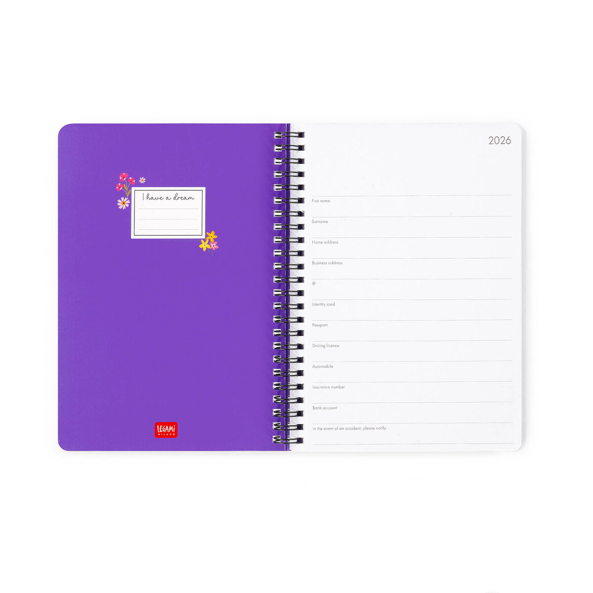 12-Month Large Weekly Spiral-Bound Diary - 2026