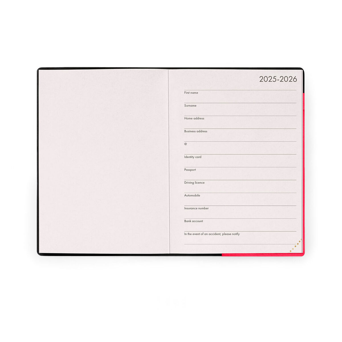 12-Month Medium Daily Diary - 2026