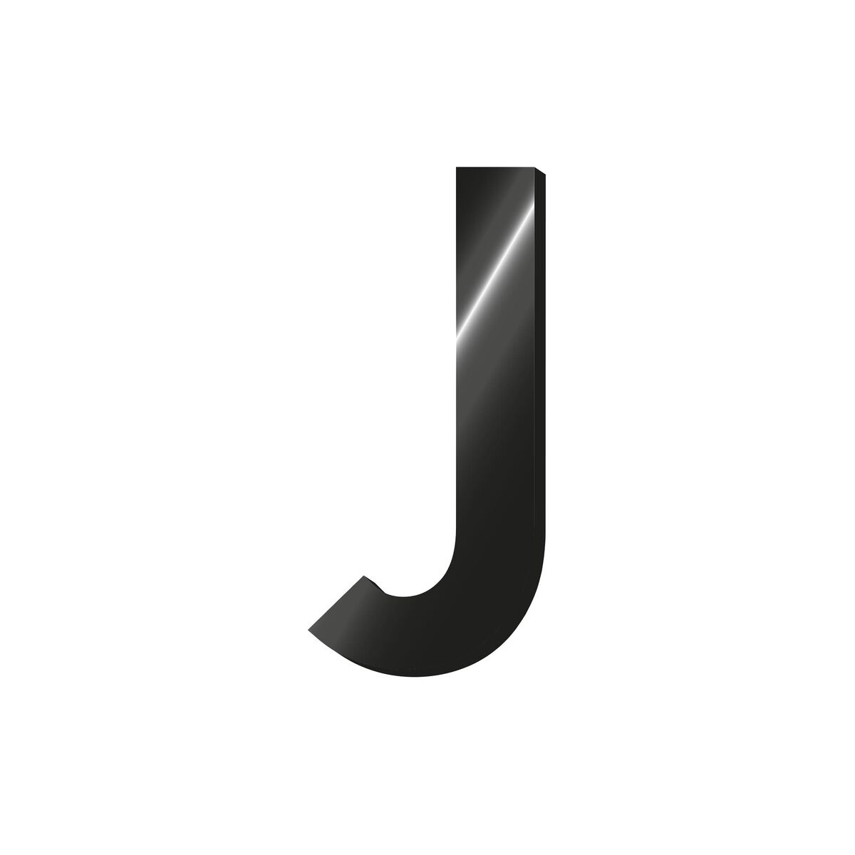 Decorative Adhesive Metal Letter - J - My Initial