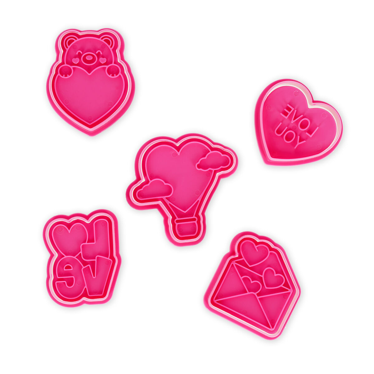 Set of 5 Cookie Cutters - Cookie Time!