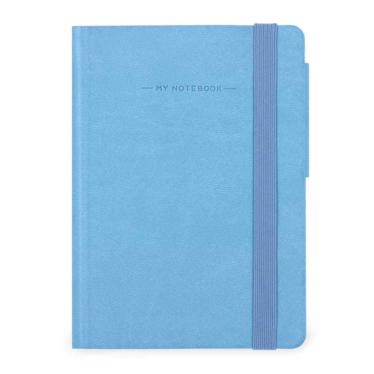 Notebook with Blank Pages and Monochrome Soft Cover - Retro Blue - My Notebook