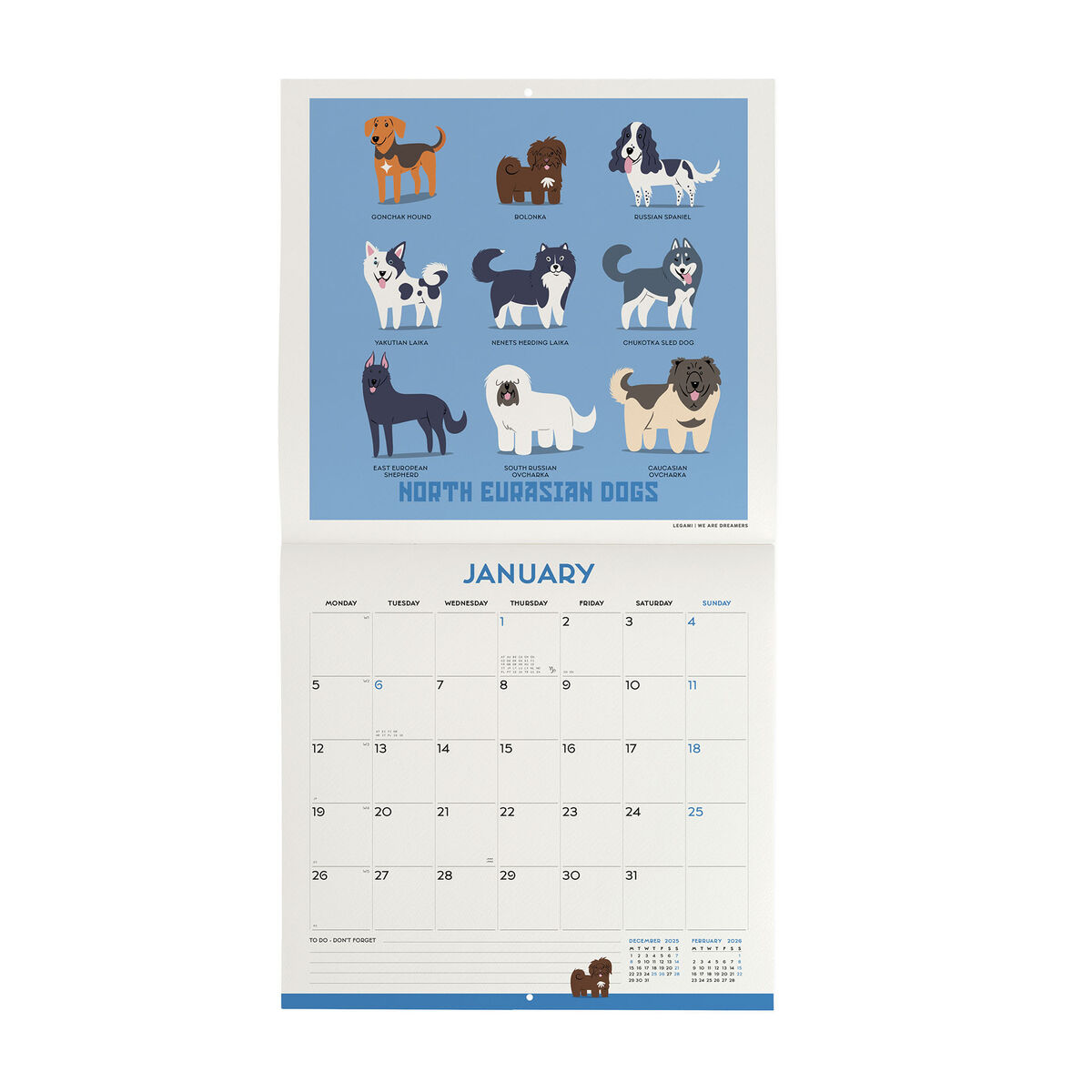 2026 Wall Calendar - 30 x 29 cm