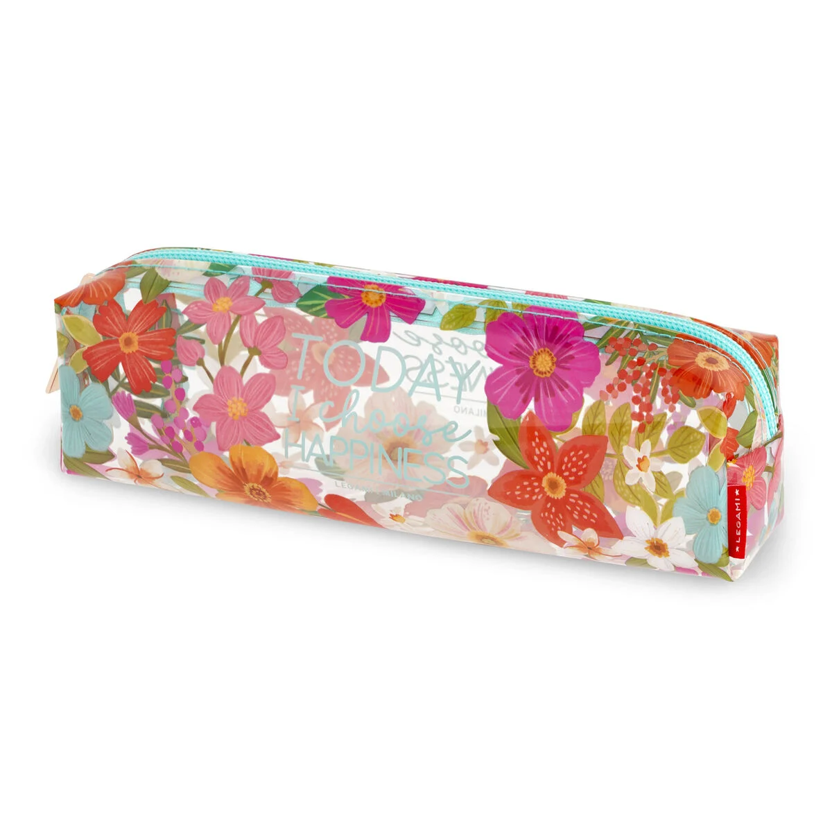 Flowers Soft Transparent Pencil Case