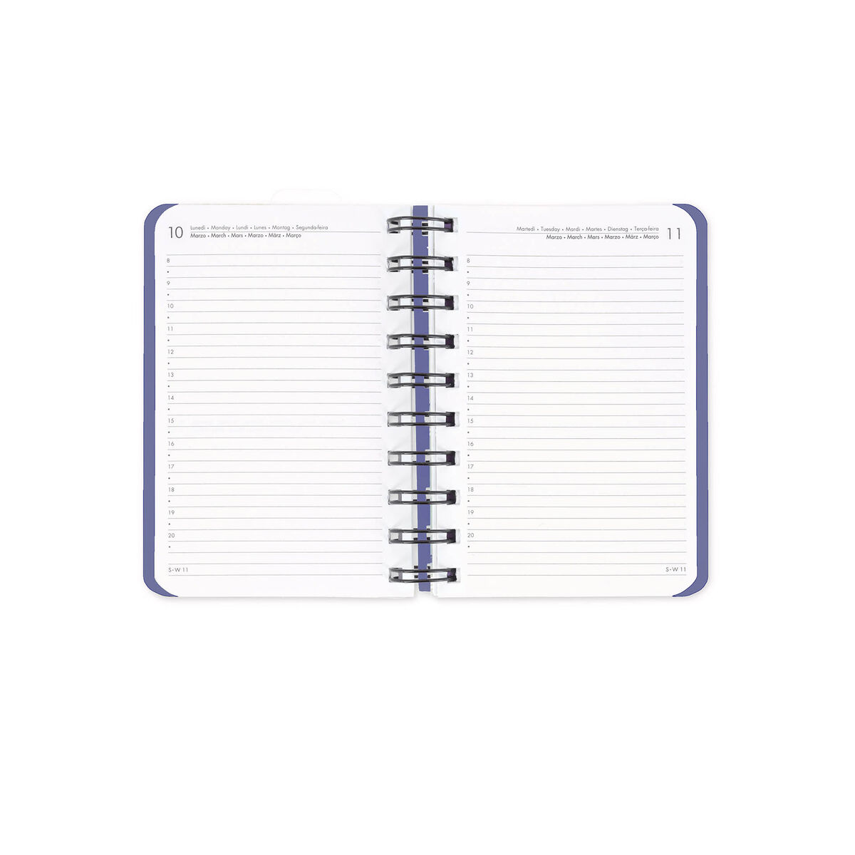 12-Month Small Daily Spiral-Bound Diary - 2026