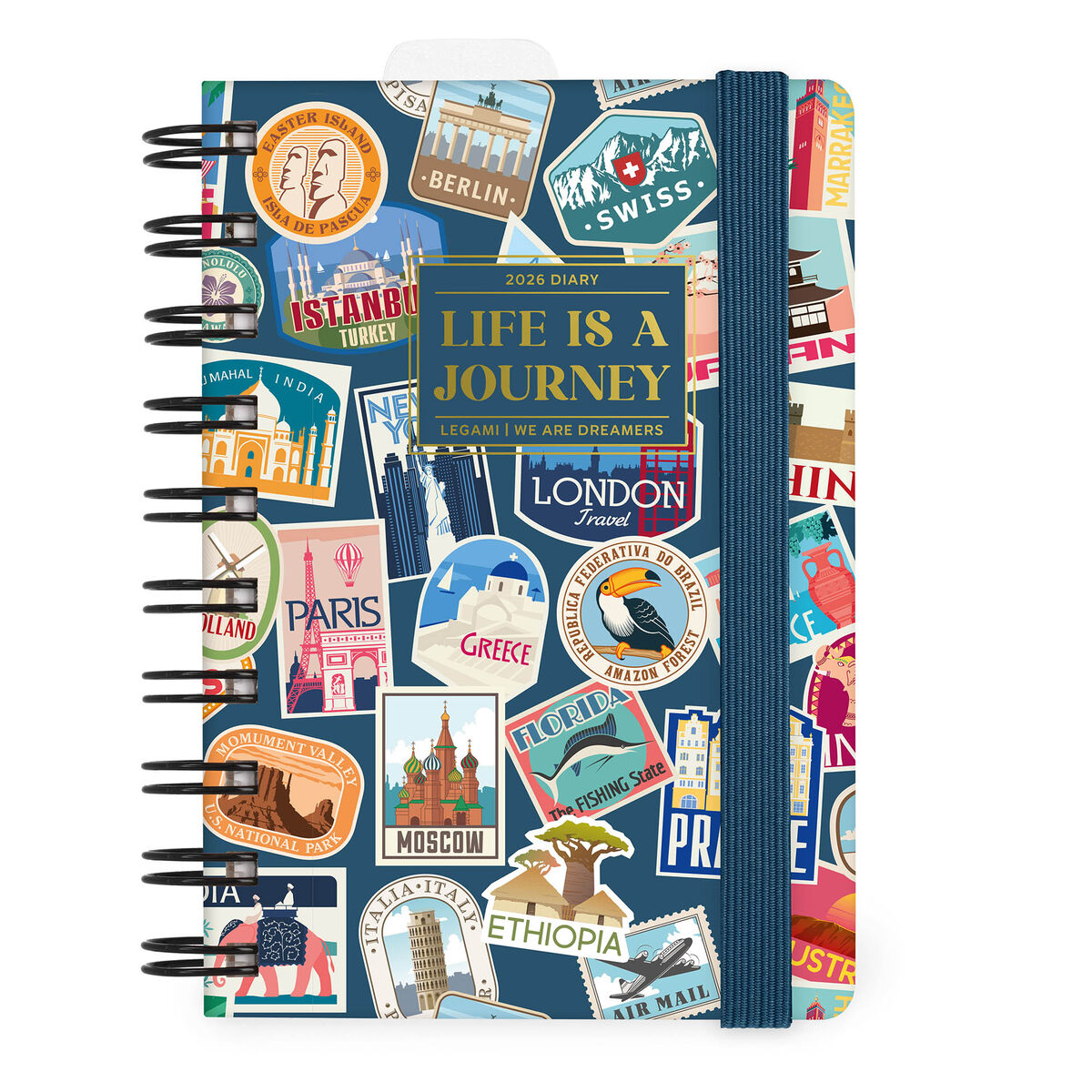 12-Month Small Daily Spiral-Bound Diary - 2026