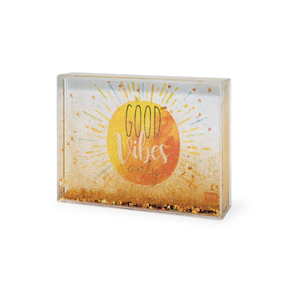 Glitter Photo Frame - Gold Good Vibes