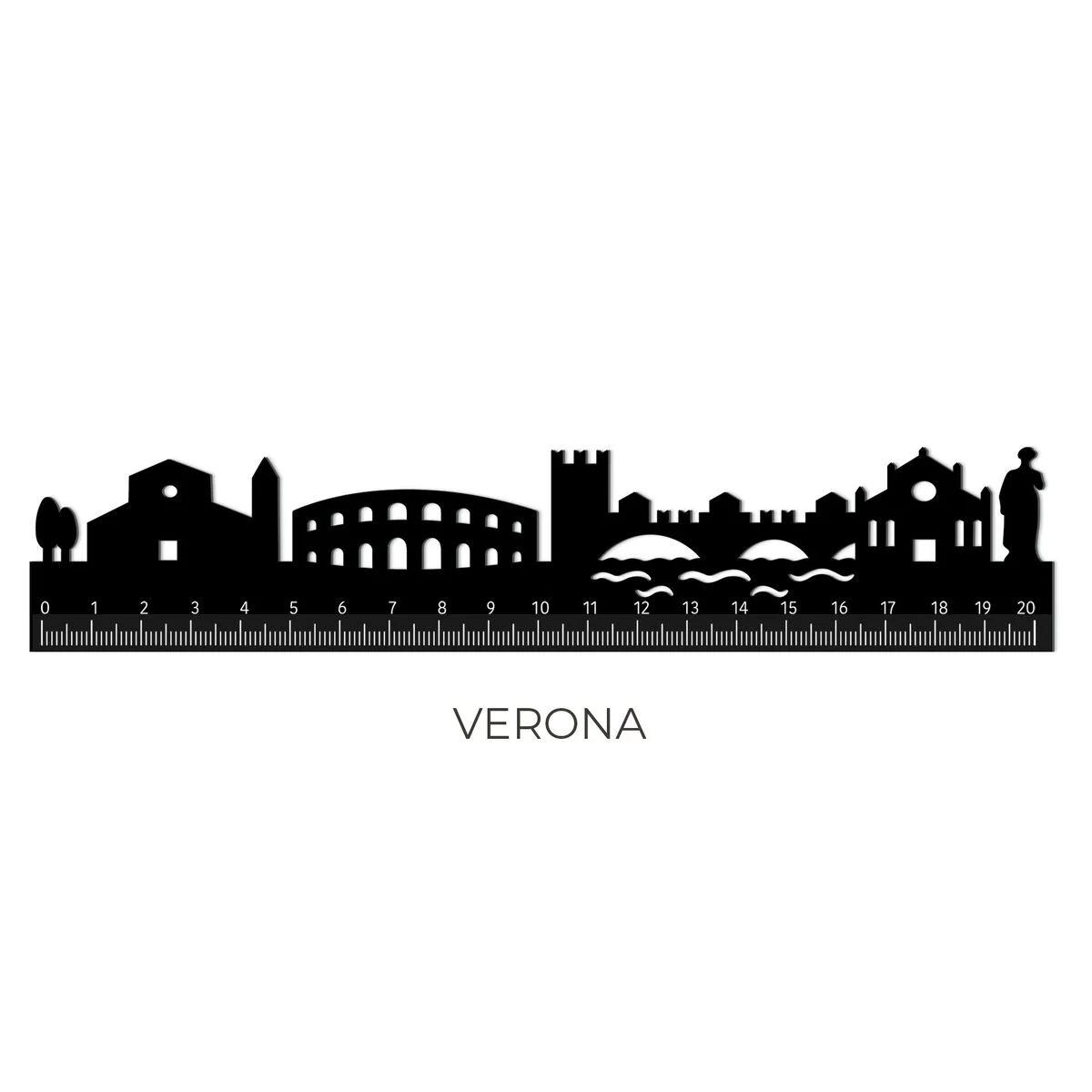 Ruler with the Verona Skyline - Follow The Skyline