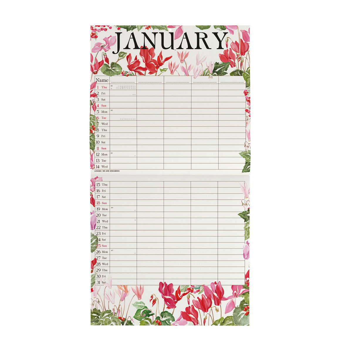 2026 Wall Calendar - 30 x 29 cm