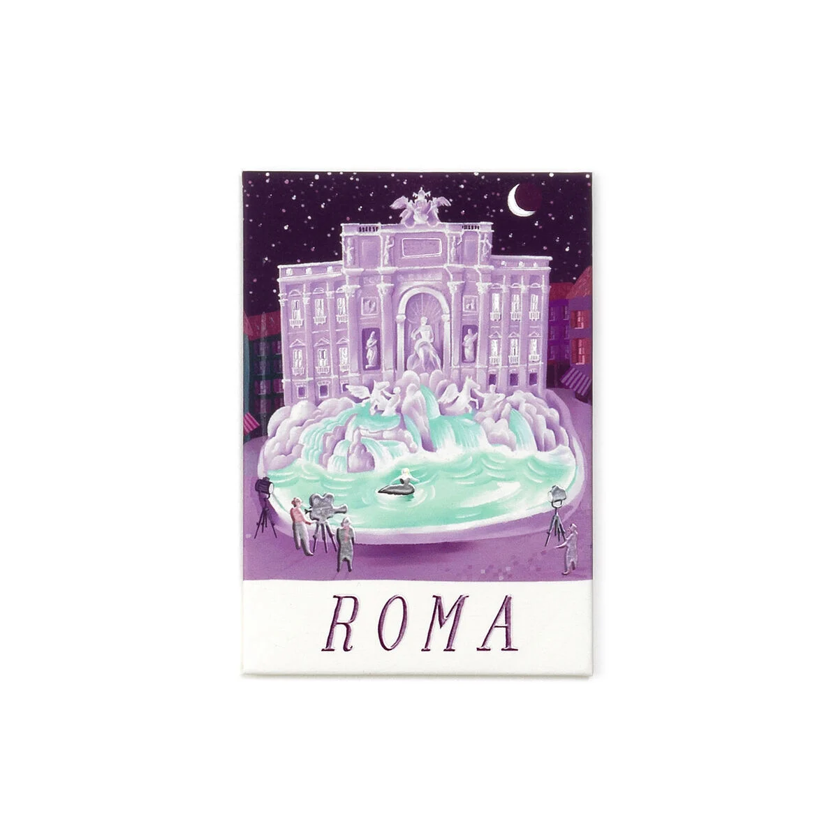 Rome Illustrated Magnet - World Cities Collection