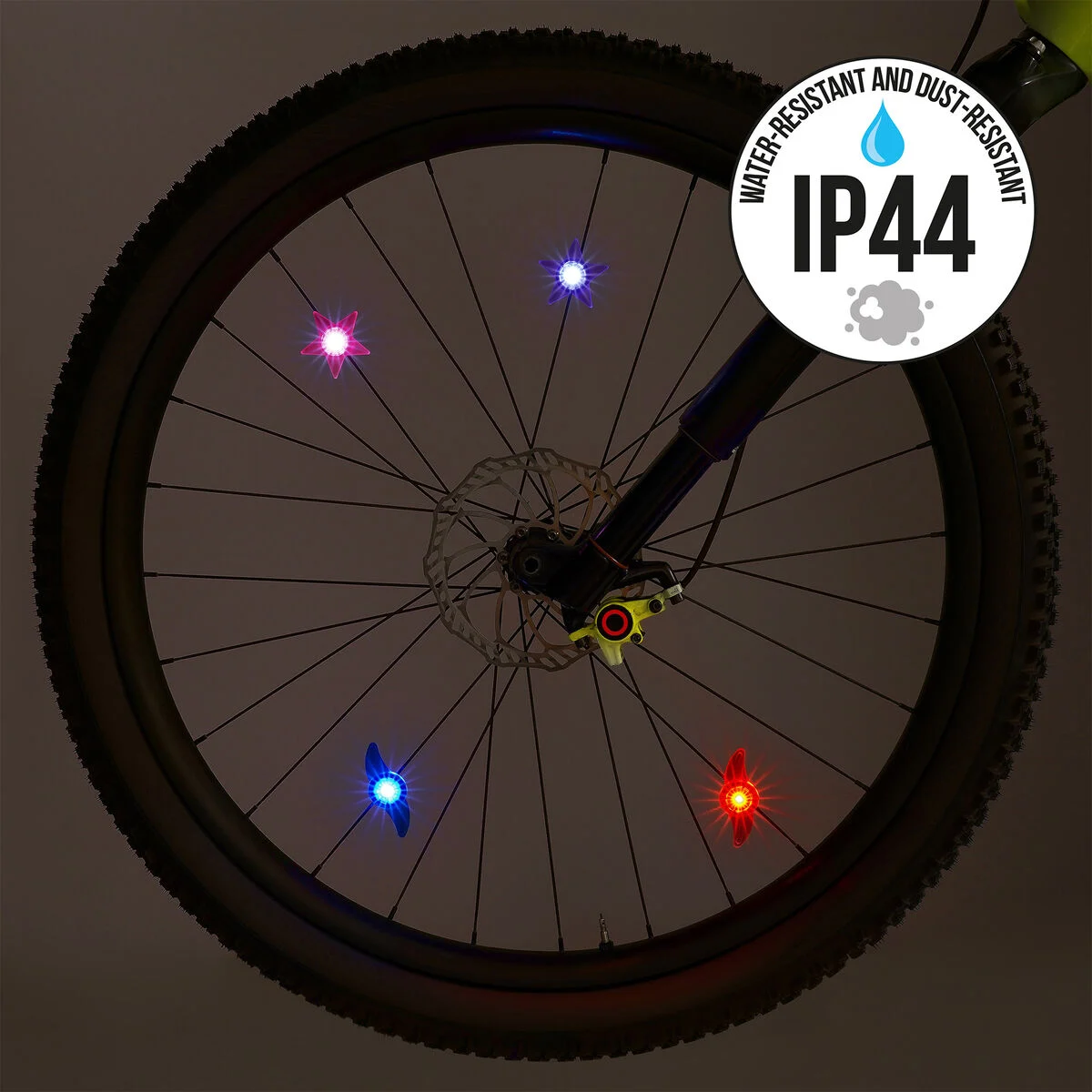 Set of 2 LED Lights for Bicycle Spokes - Space - Ride & Shine