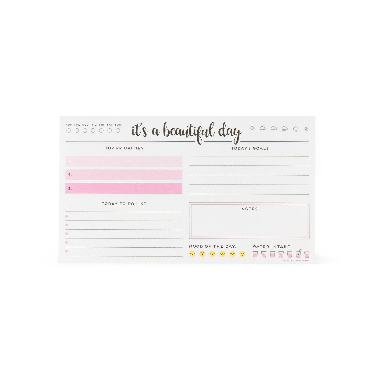 Beautiful Day Desktop Memo Cube - Paper Thoughts