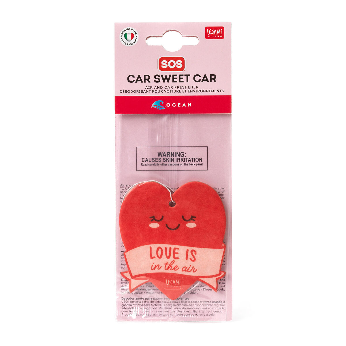 Car Air Freshener - Heart - SOS Car Sweet Car