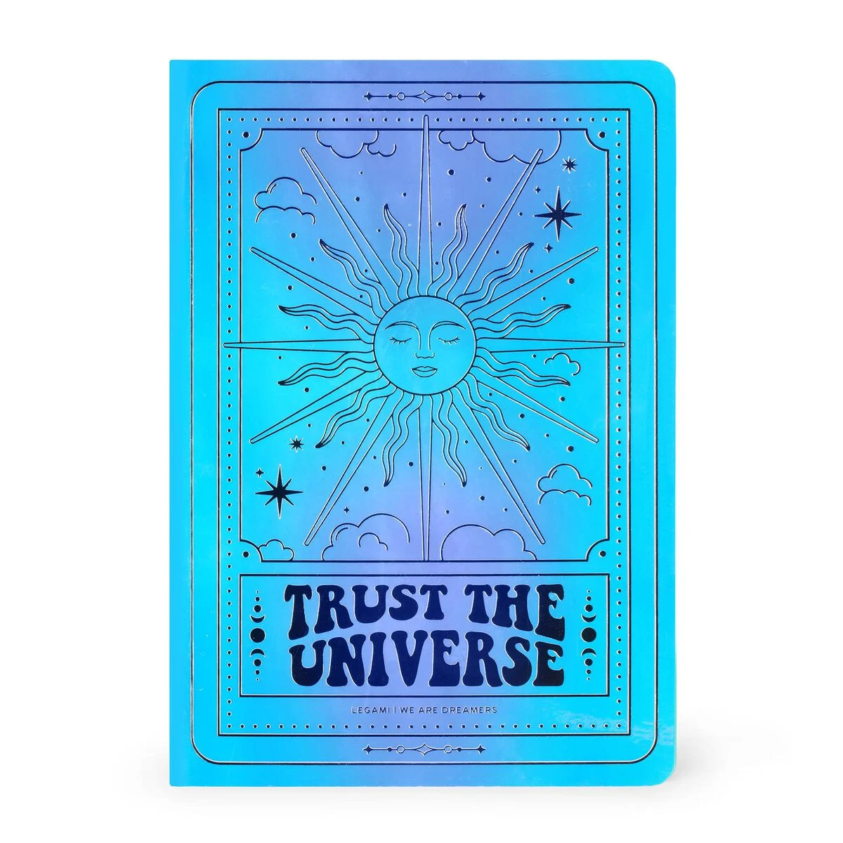 A5 Lined Notebook with Illustrated Hard Cover - Tarot